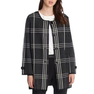 KARL LAGERFELD Paris Plaid Double Knit Jacket